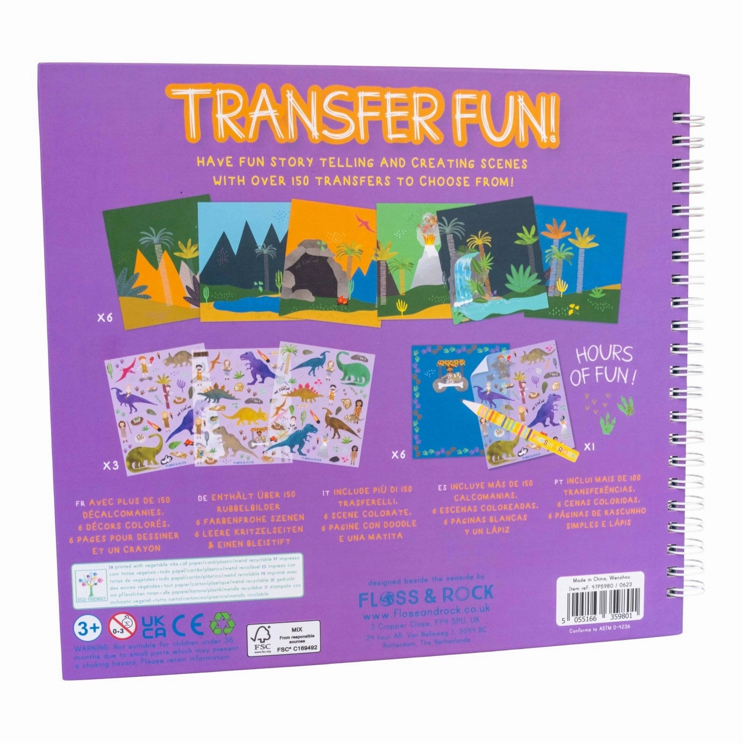 Floss & Rock Transfer Fun Dino