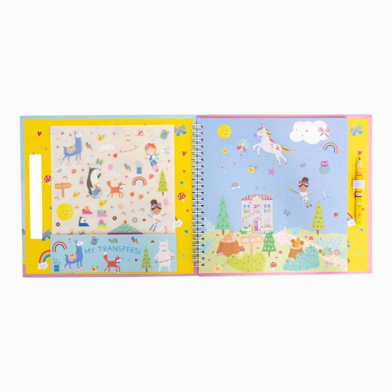 Floss & Rock Transfer Fun Rainbow Fairy