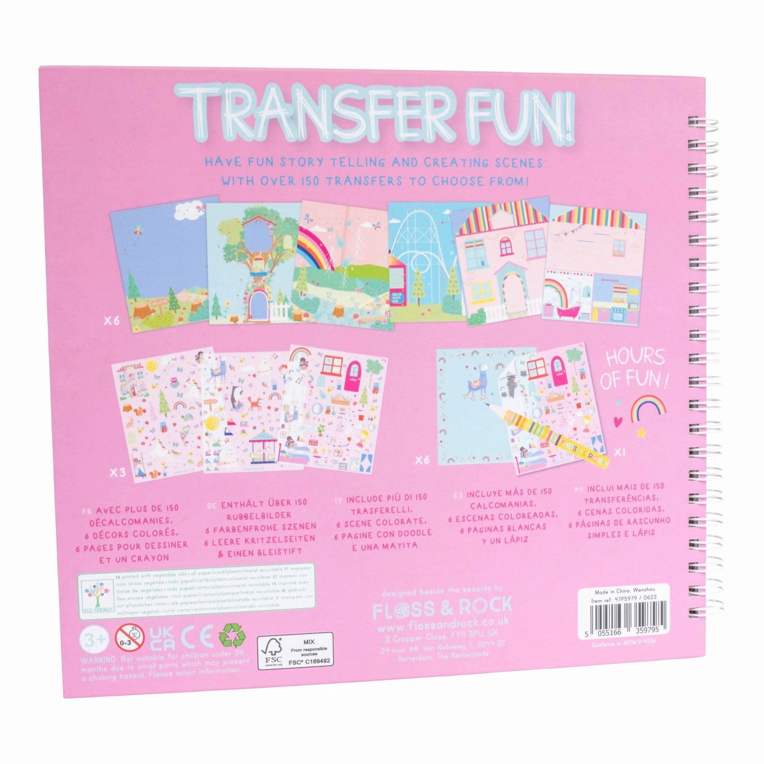 Floss & Rock Transfer Fun Rainbow Fairy