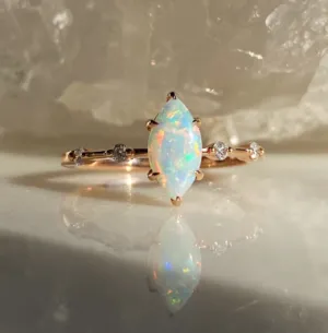 Forever Jewellery Hermione Opal Rosegold Ring