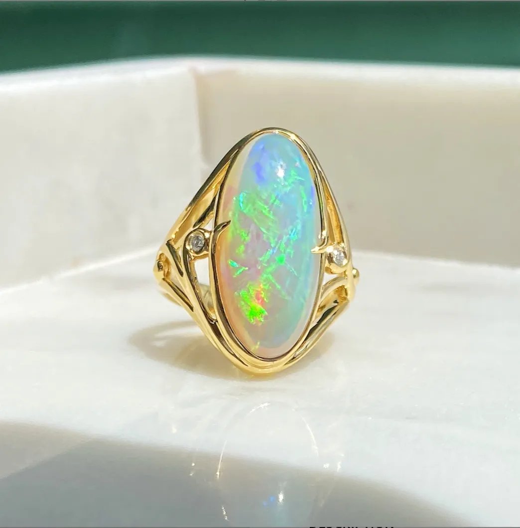 Forever Jewellery Lyla Opal Gold Ring