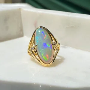Forever Jewellery Lyla Opal Gold Ring