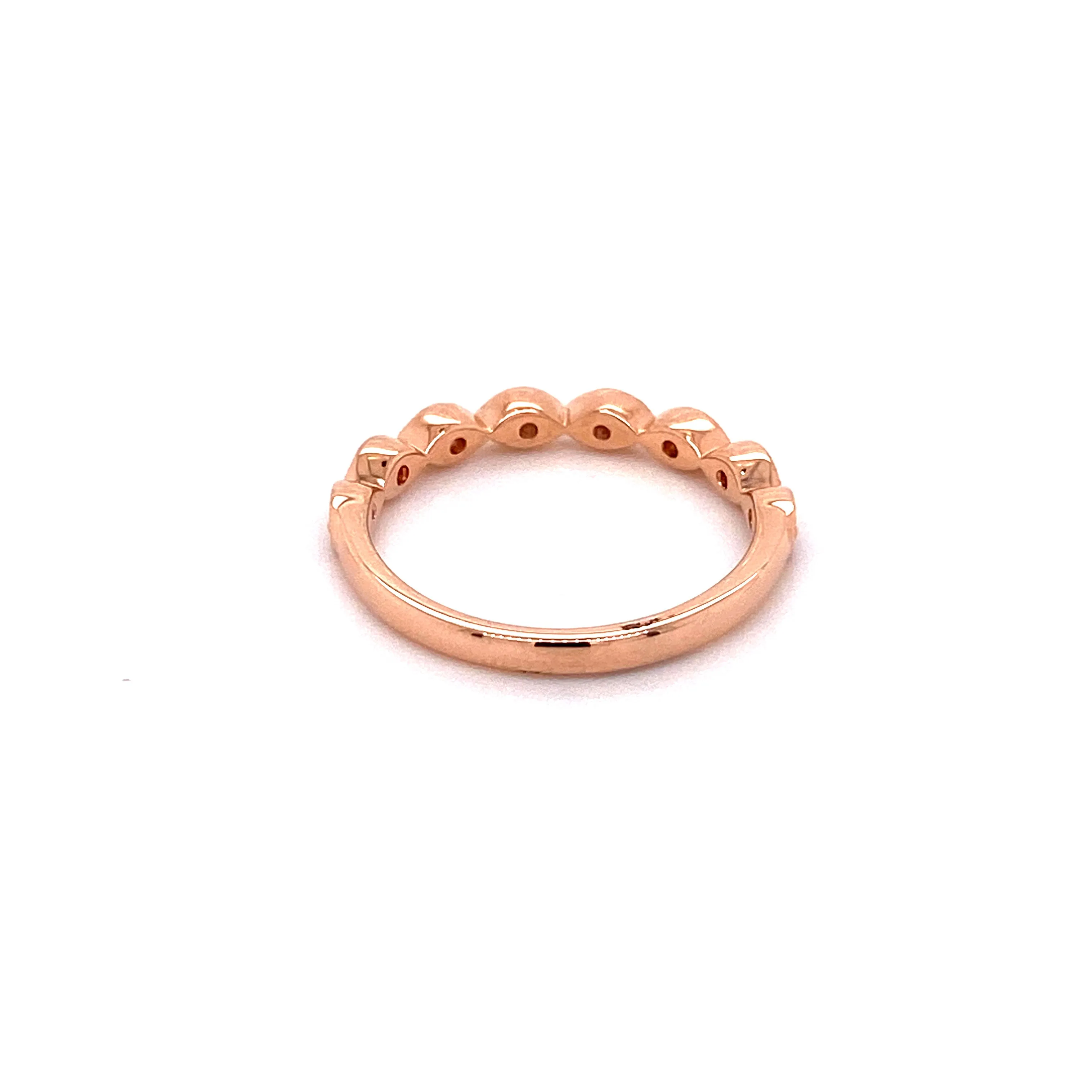 Forever Jewellery Marquise Rosegold Stacker Ring