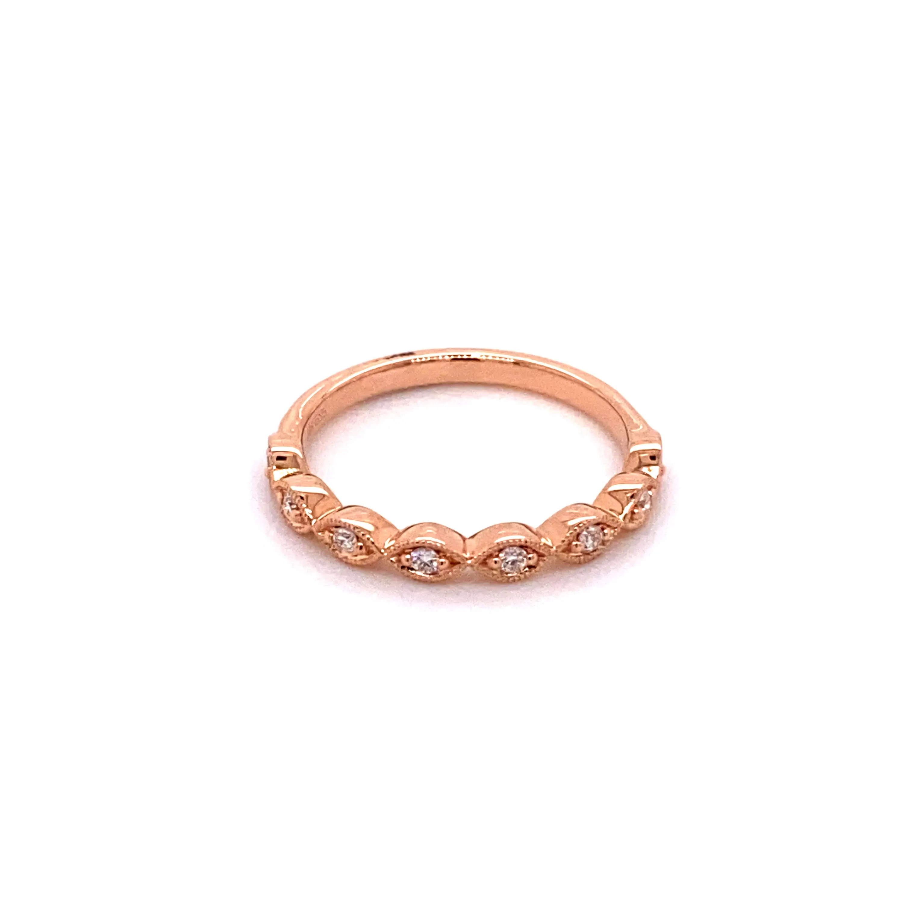 Forever Jewellery Marquise Rosegold Stacker Ring