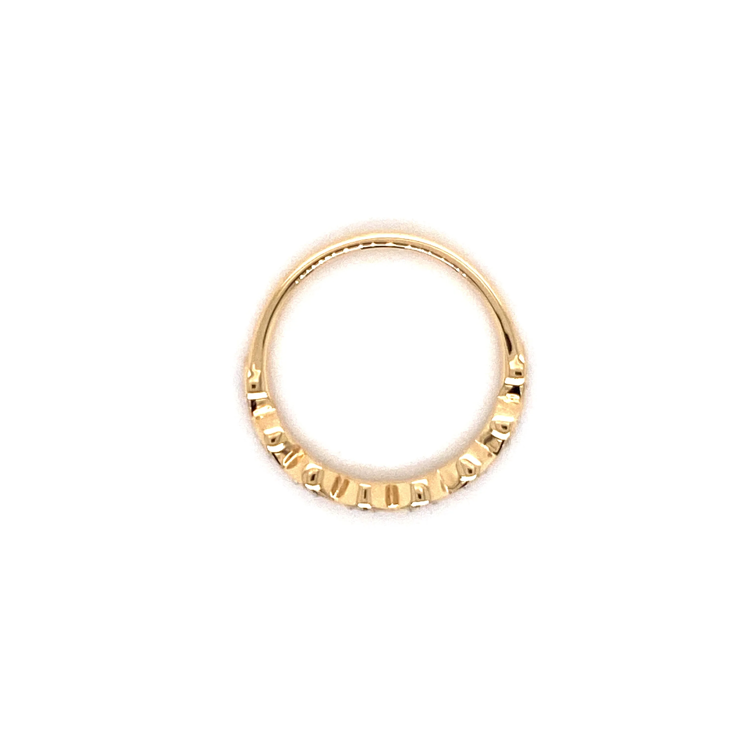 Forever Jewellery Marquise Yellow Gold Stacker Ring