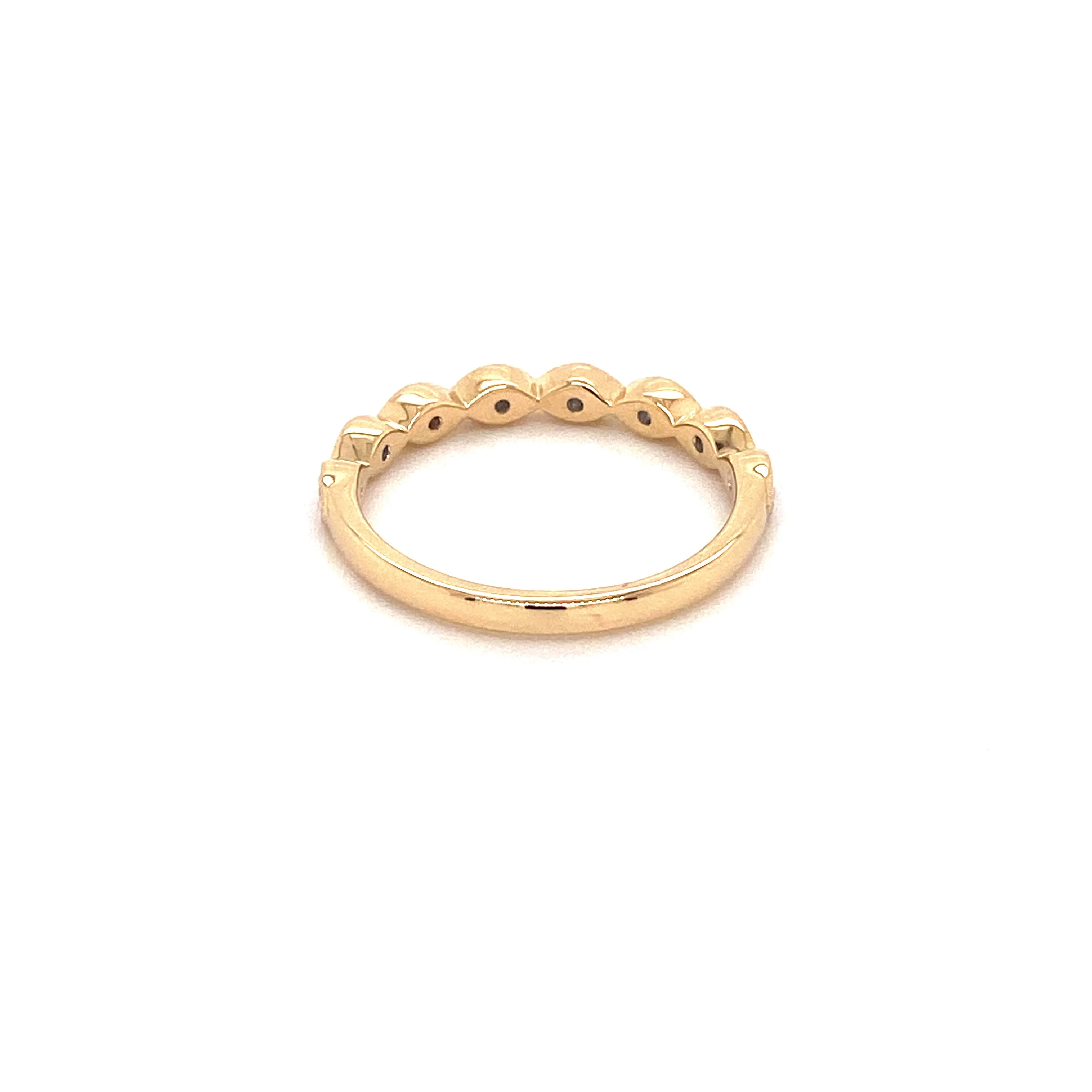Forever Jewellery Marquise Yellow Gold Stacker Ring