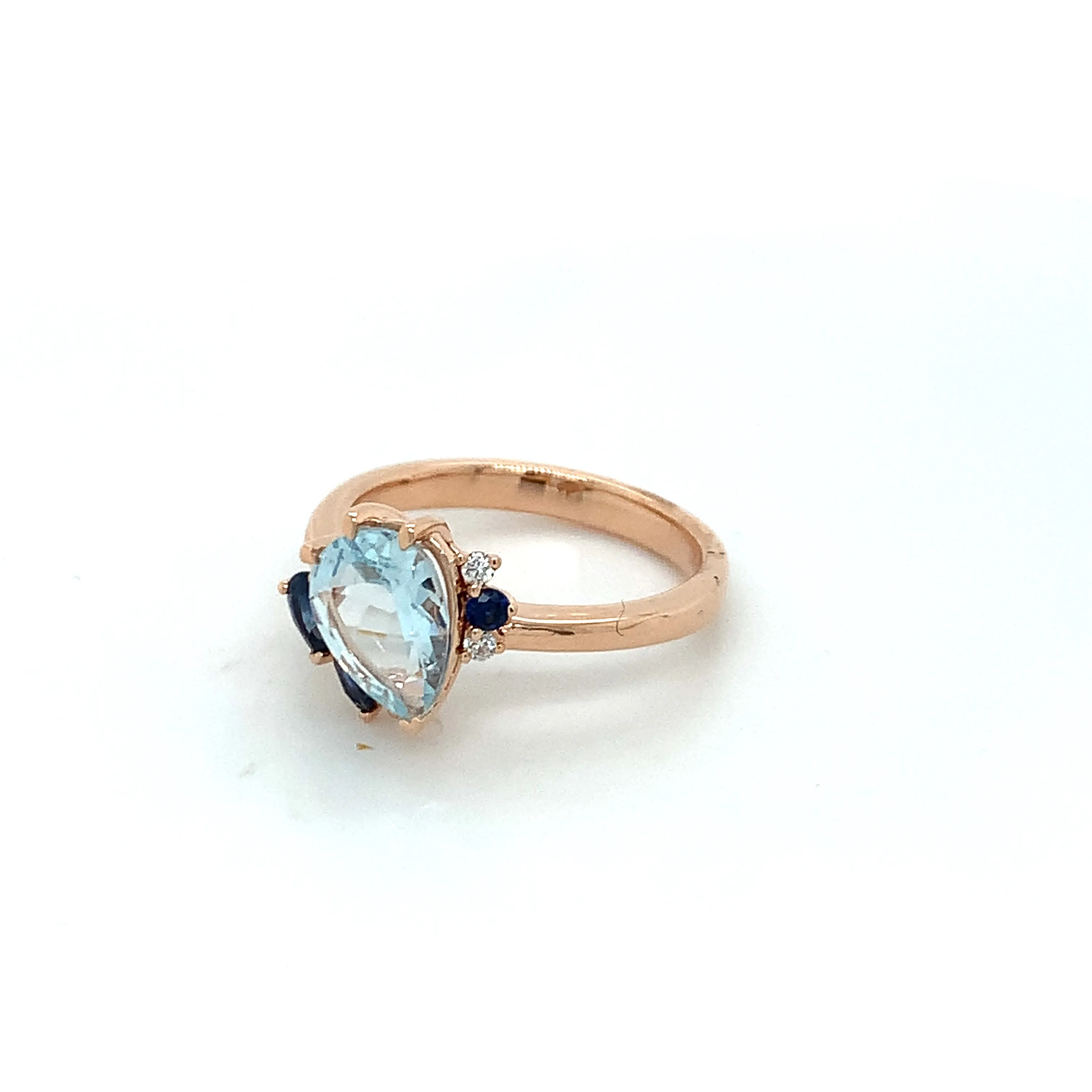 Forever Jewellery Michelle Sapphire Aquamarine Ring
