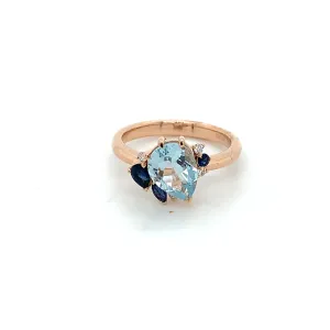 Forever Jewellery Michelle Sapphire Aquamarine Ring