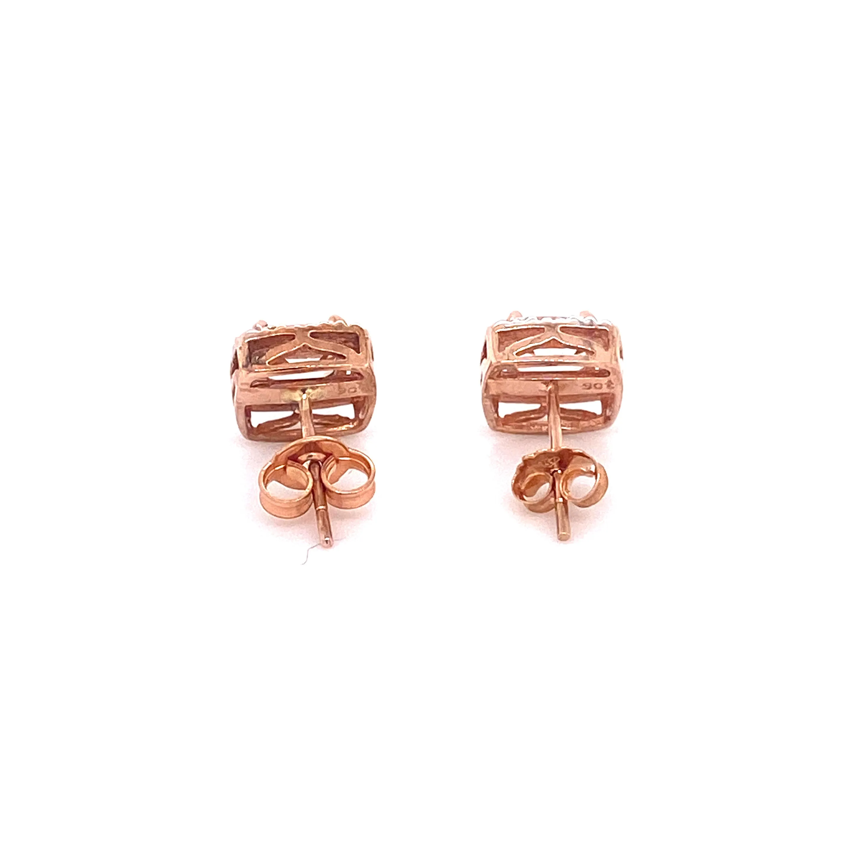 Forever Jewellery Morganite 9ct Rosegold Earrings