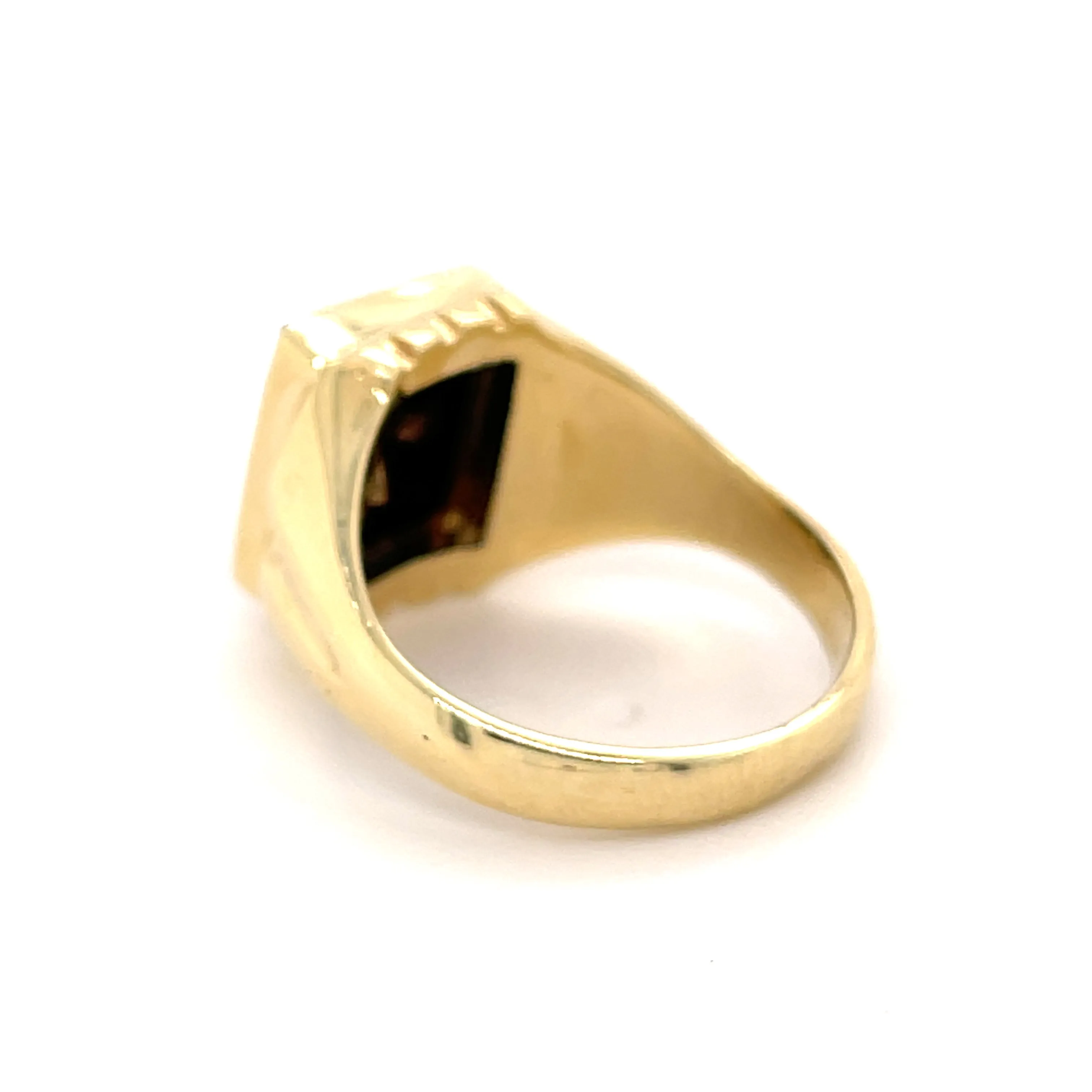 Forever Jewellery Onyx Gold Ring