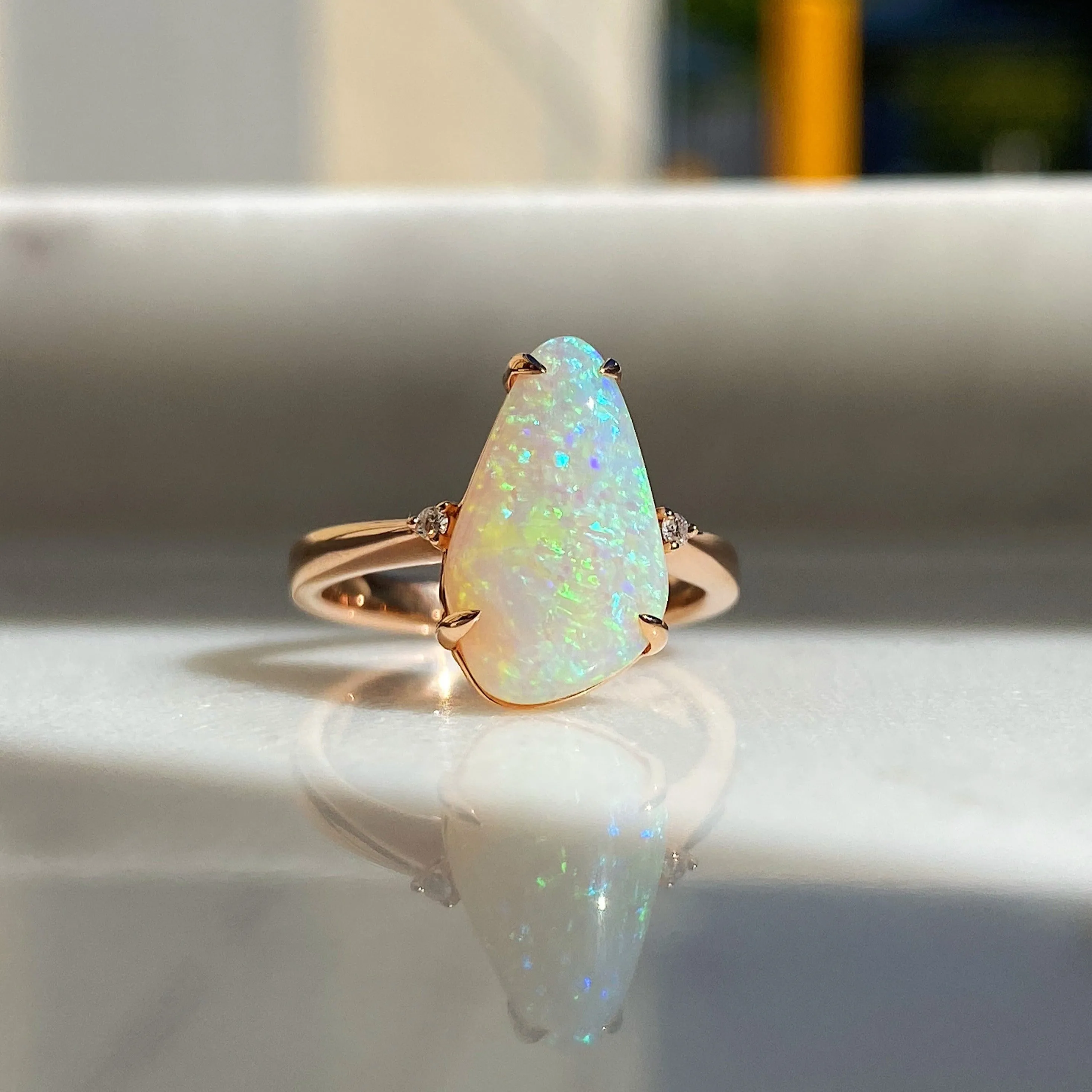 Forever Jewellery Opal 2.7ct Rosegold Ring