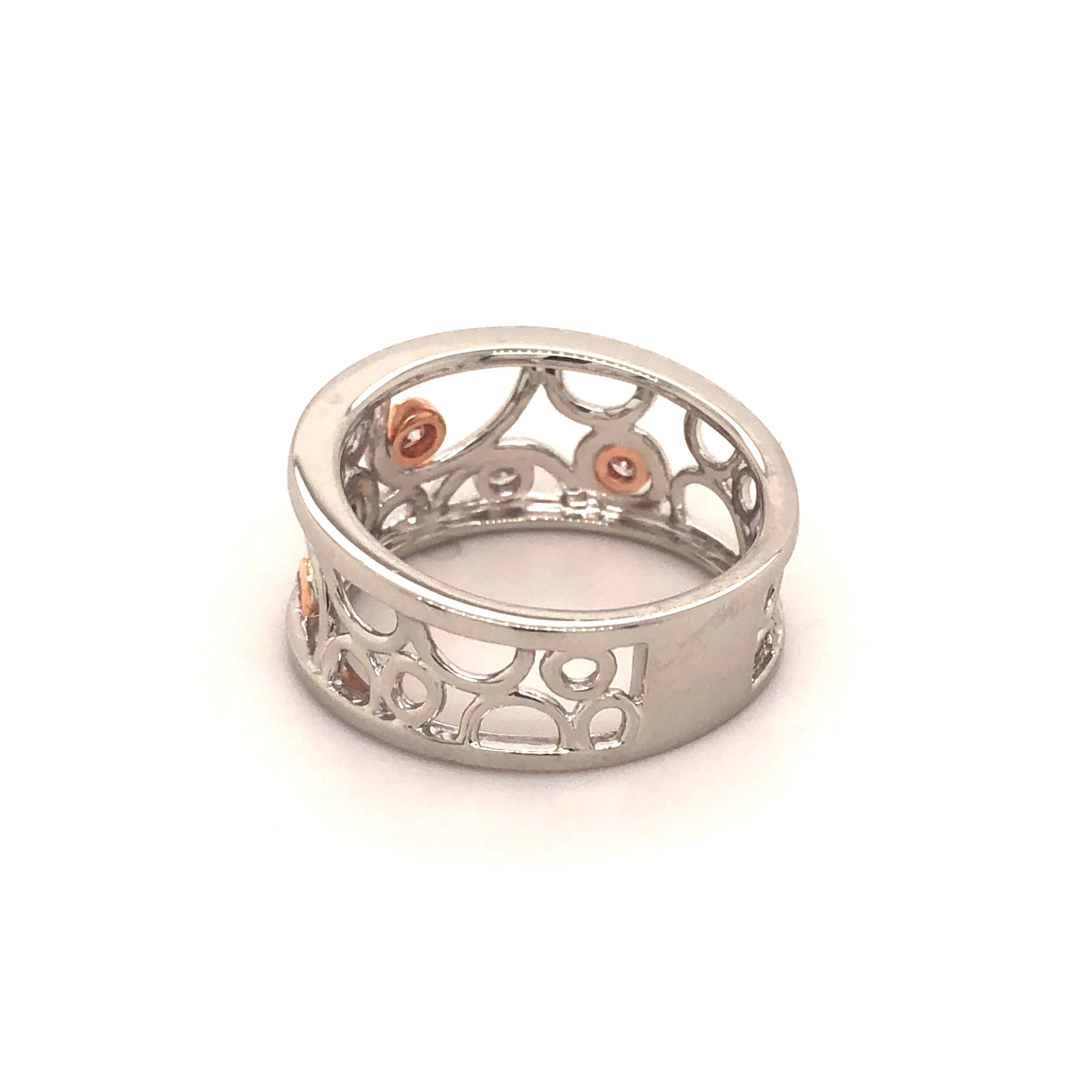 Forever Jewellery Pink Bubbles Platinum Ring
