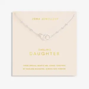 Forever Yours Darling Daughter Silver Plated 46cm   5cm Necklace 6716 Joma Jewellery