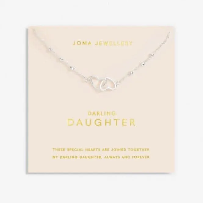 Forever Yours Darling Daughter Silver Plated 46cm   5cm Necklace 6716 Joma Jewellery