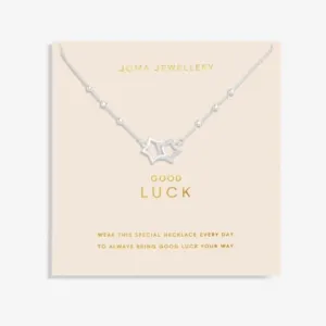 Forever Yours Good Luck Silver Plated 46cm   5cm Necklace 6717 Joma Jewellery