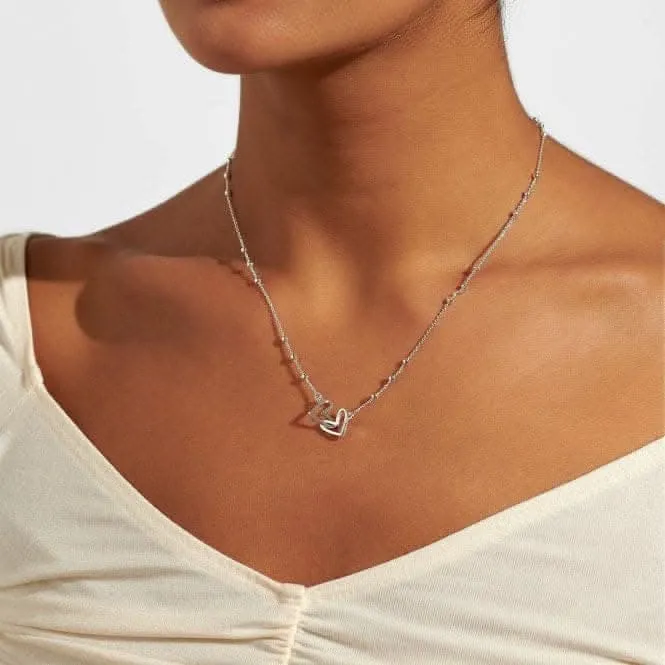 Forever Yours Happy Birthday Silver Plated 46cm   5cm Necklace 6710 Joma Jewellery