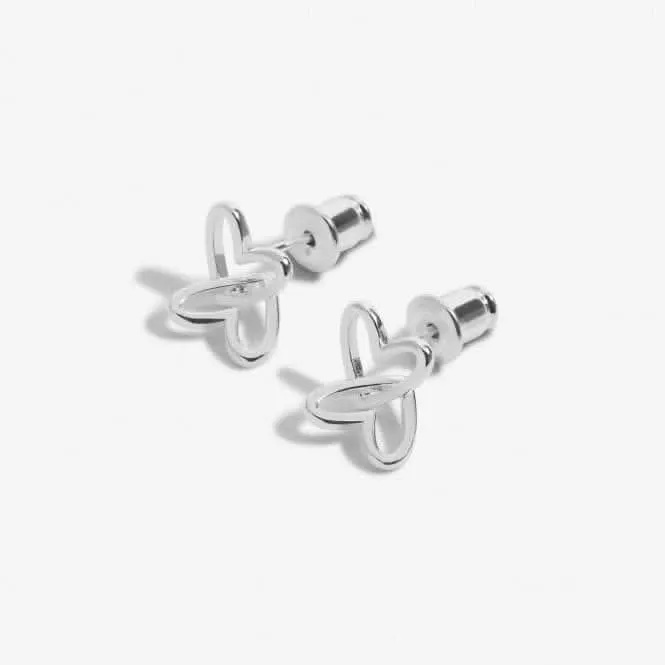 Forever Yours Happy Birthday Silver Plated Earrings 6759 Joma Jewellery
