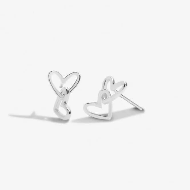 Forever Yours Happy Birthday Silver Plated Earrings 6759 Joma Jewellery