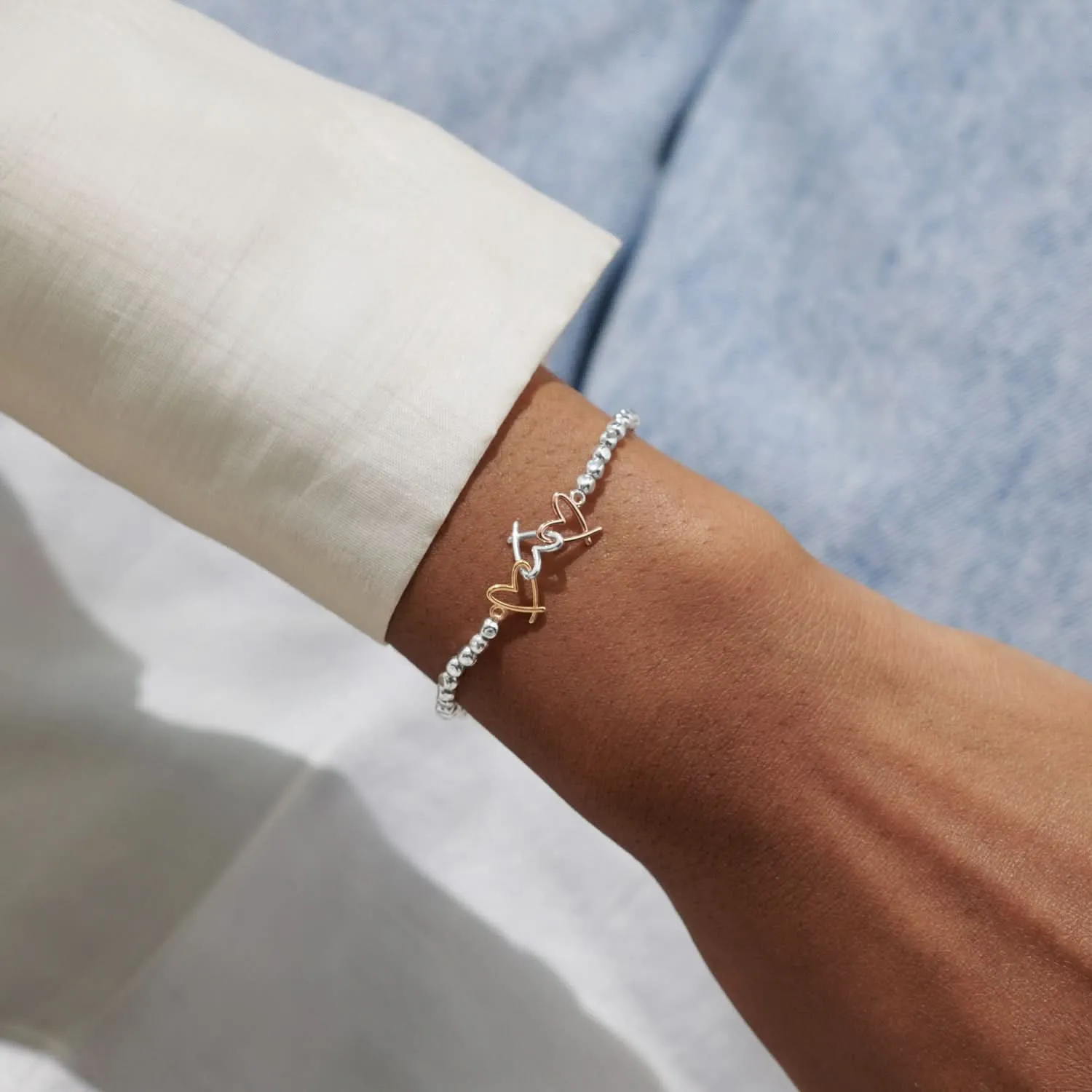 Forever Yours Love You More Silver Bracelet 8289 Joma Jewellery