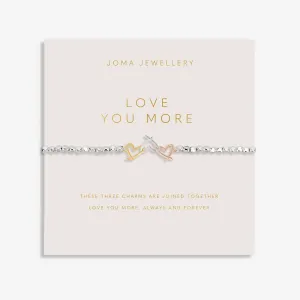 Forever Yours Love You More Silver Bracelet 8289 Joma Jewellery