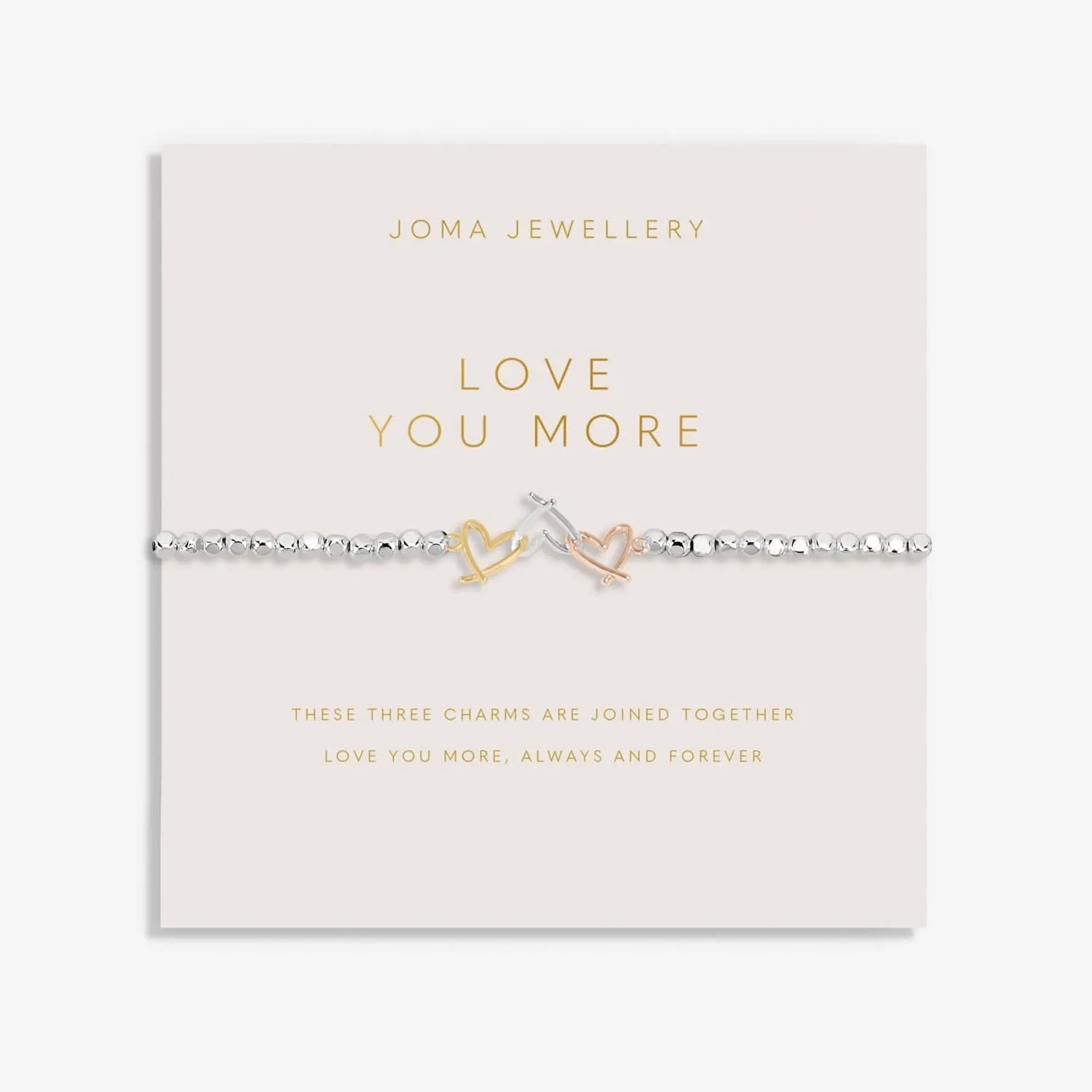Forever Yours Love You More Silver Bracelet 8289 Joma Jewellery