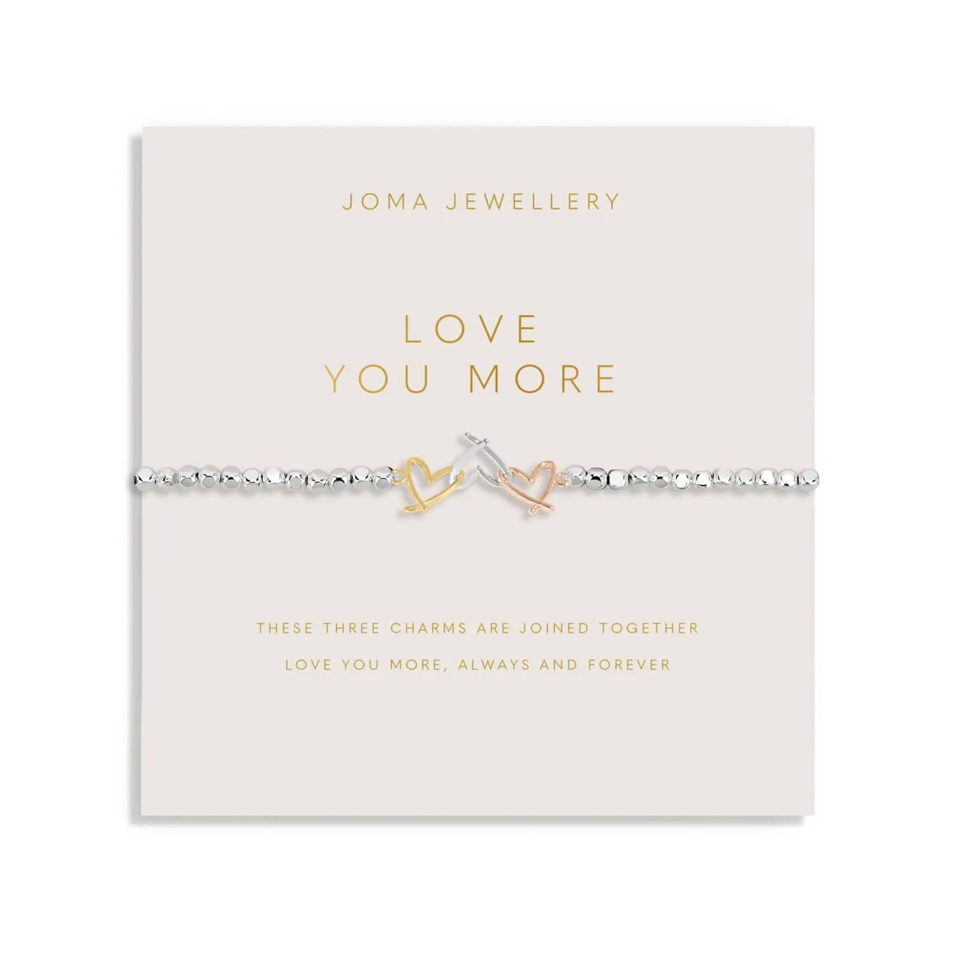 Forever Yours Love You More Silver Bracelet 8289 Joma Jewellery