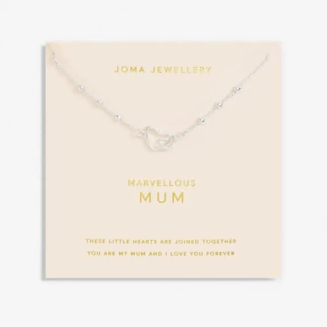 Forever Yours Marvellous Mum Silver Plated 46cm   5cm Necklace 6712 Joma Jewellery