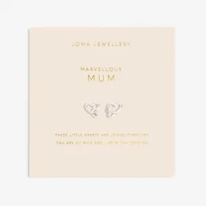 Forever Yours Marvellous Mum Silver Plated Earrings 6761 Joma Jewellery