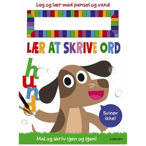 Forlaget Carlsen Lr at skrive ord - Leg And lr med pensel And vand