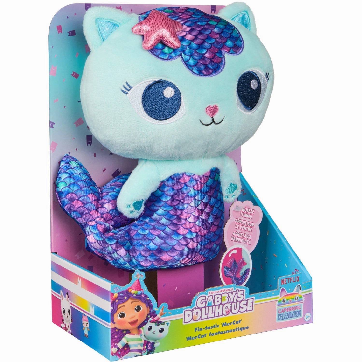 Gabby's Dollhouse Deluxe Plush MerCat 25 Cm