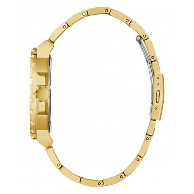 Gents Track Stainless Steel Gold Tone Watch GW0426G2