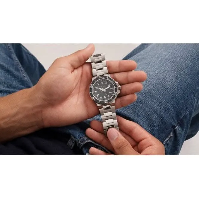 Gents Track Stainless Steel Silver Watch GW0426G1