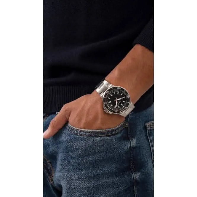 Gents Track Stainless Steel Silver Watch GW0426G1