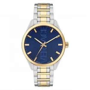 Gents V-Vertical Stainless Steel Blue Watch VE3H00422
