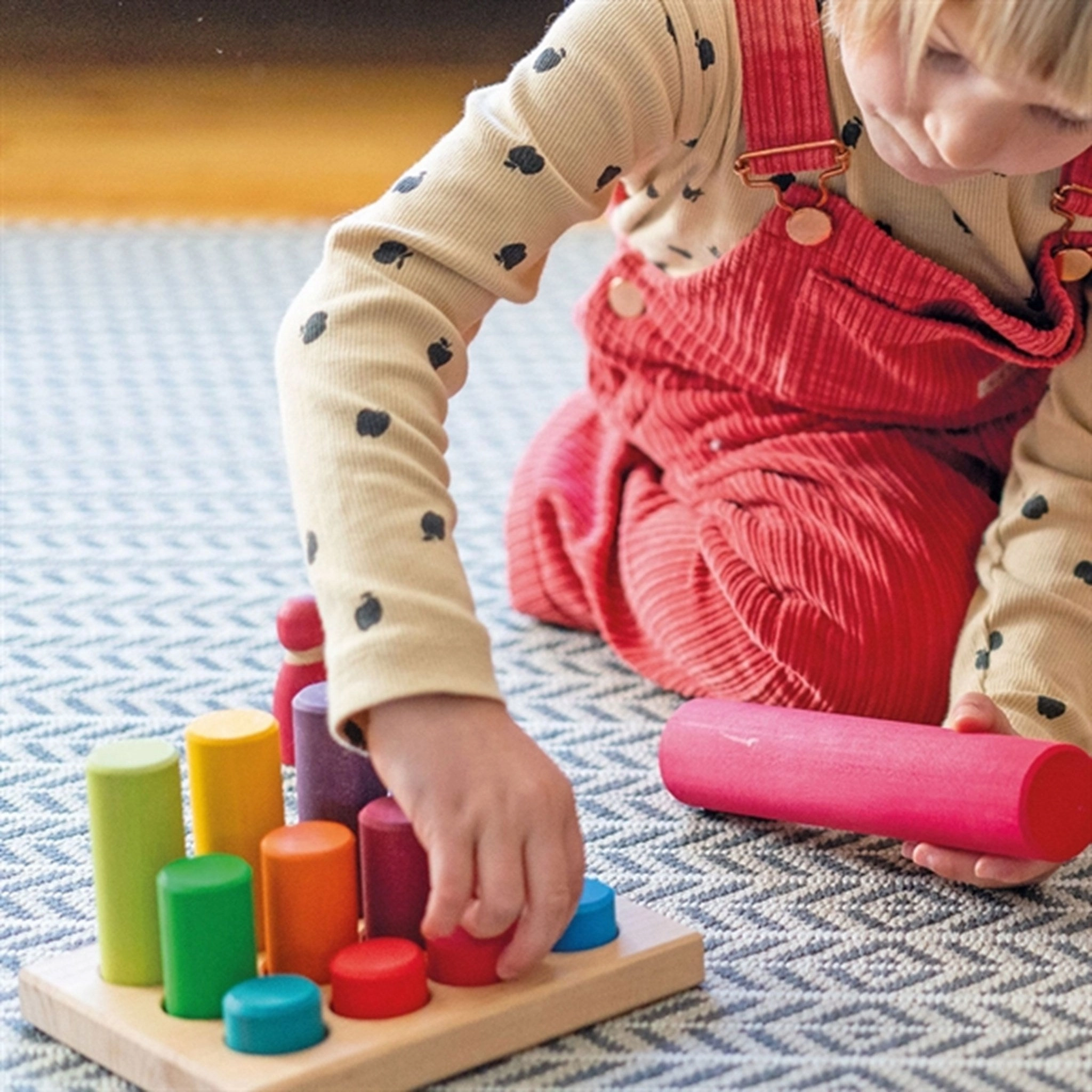 GRIMMS Stacking Game Small Rainbow Rollers