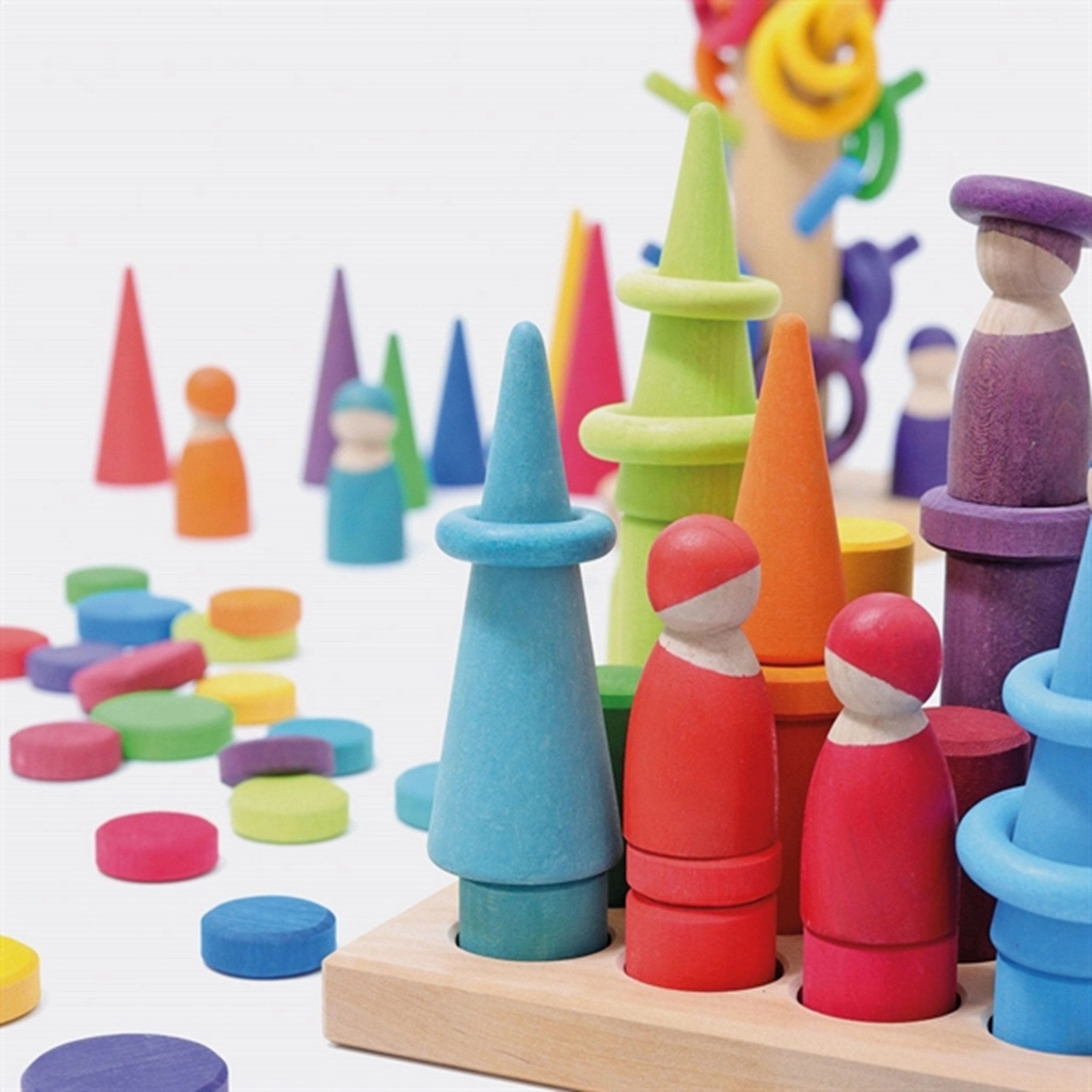 GRIMMS Stacking Game Small Rainbow Rollers