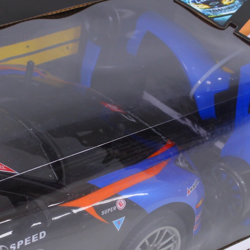 GTR High-Speed Four-Way Remote Control Car  Rechargeable RC Car (Blue & Orange)