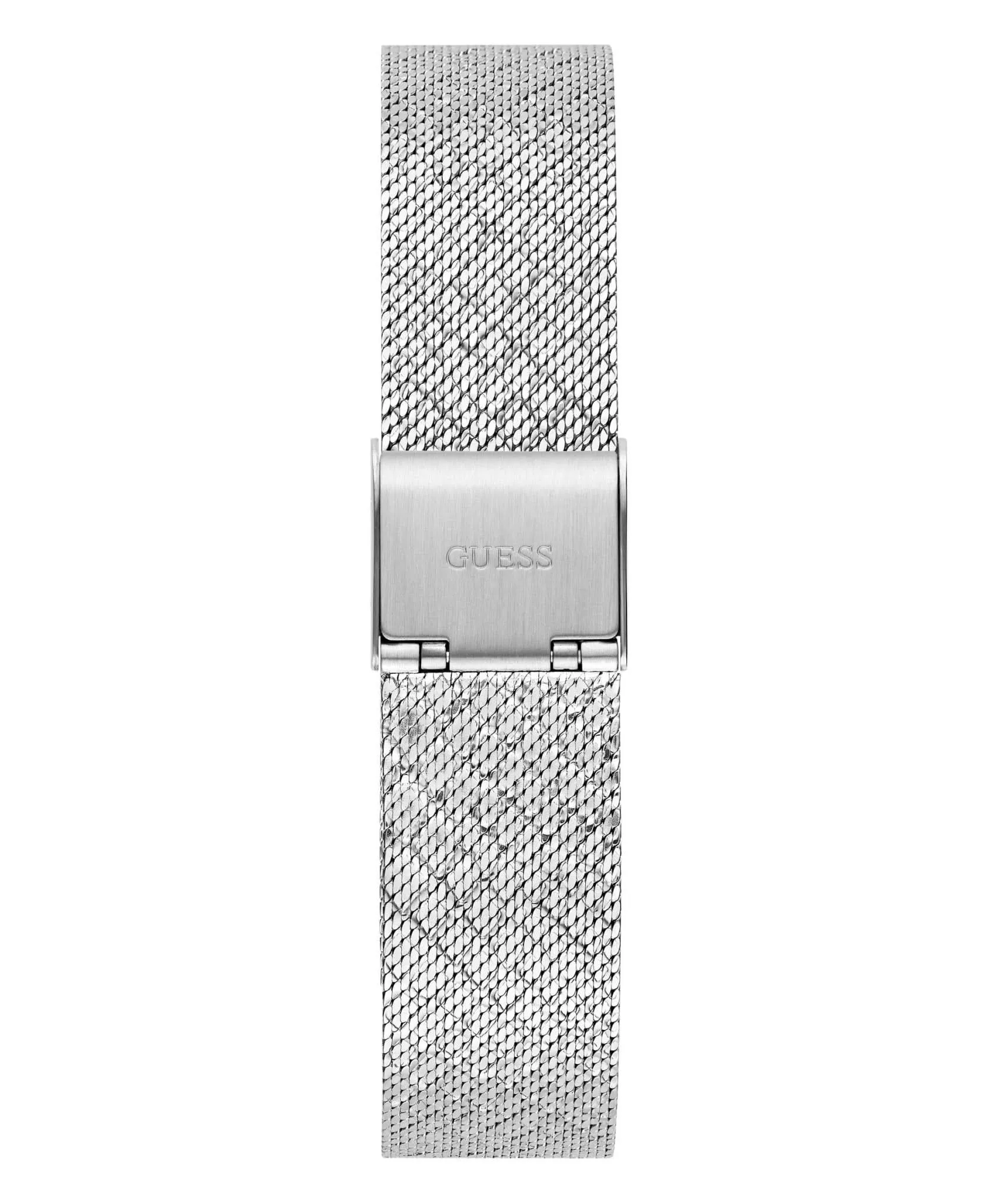 Guess Ladies Boa Silver Tone Mesh Watch GW0748L1