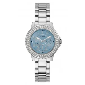 Guess Ladies Crown Jewel Stainless Steel Silver Watch GW0410L1