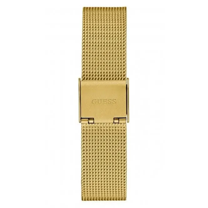Guess Ladies Fame Stainless Steel Mesh Gold Tone Watch GW0508L2