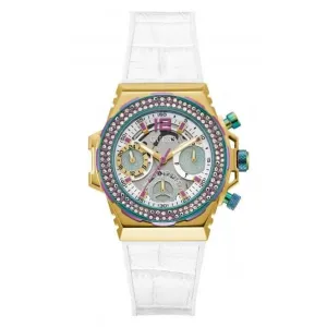 Guess Ladies Fusion Stainless Steel Gold Silver Watch GW0553L2