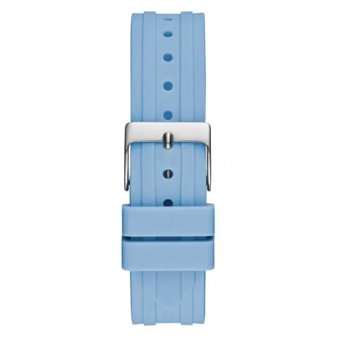 Guess Ladies Heiress Silicone Silver Watch GW0407L1