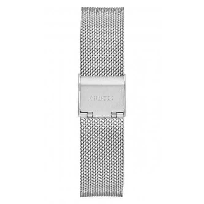 Guess Ladies Iconic Stainless Steel Mesh Silver Watch GW0477L1