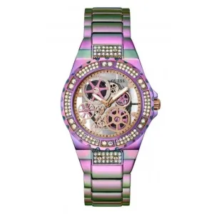 Guess Ladies Reveal Stainless Steel Iridescent Watch GW0302L3