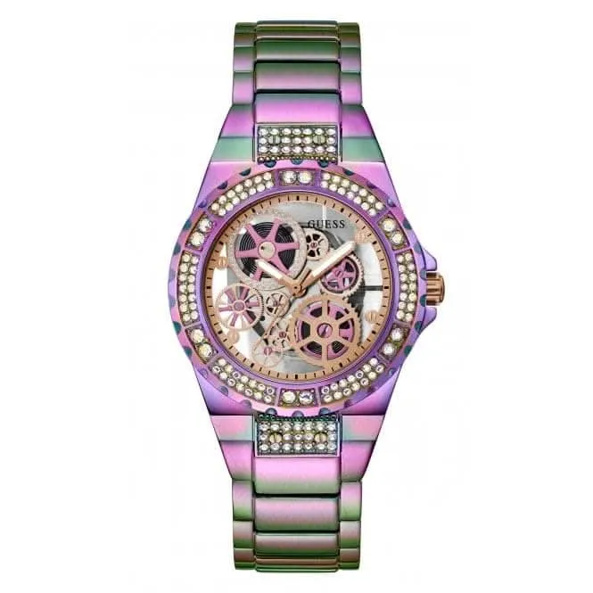 Guess Ladies Reveal Stainless Steel Iridescent Watch GW0302L3