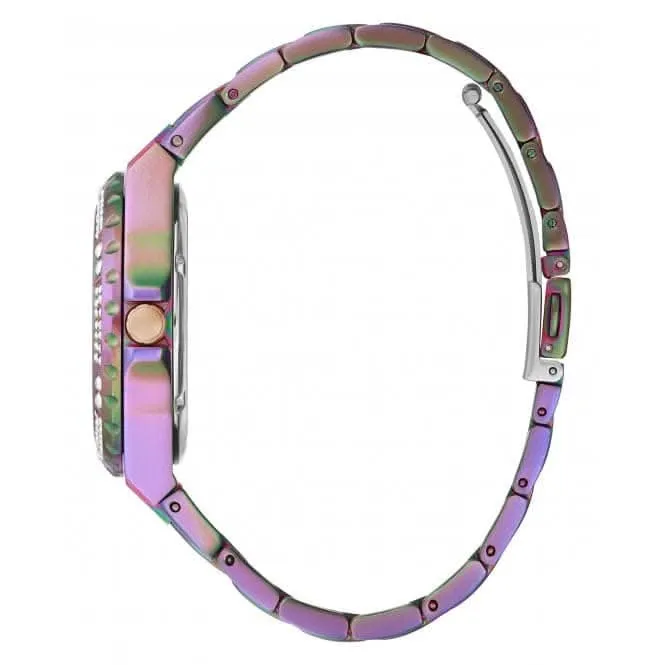 Guess Ladies Reveal Stainless Steel Iridescent Watch GW0302L3