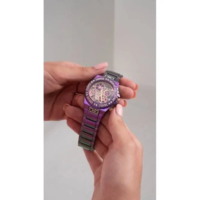Guess Ladies Reveal Stainless Steel Iridescent Watch GW0302L3