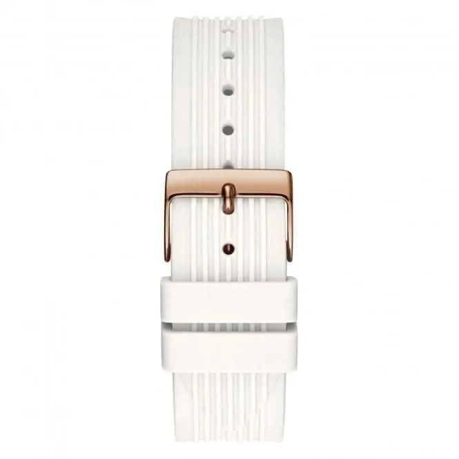 Guess Ladies Sport Stainless Steel White Watch GW0030L3