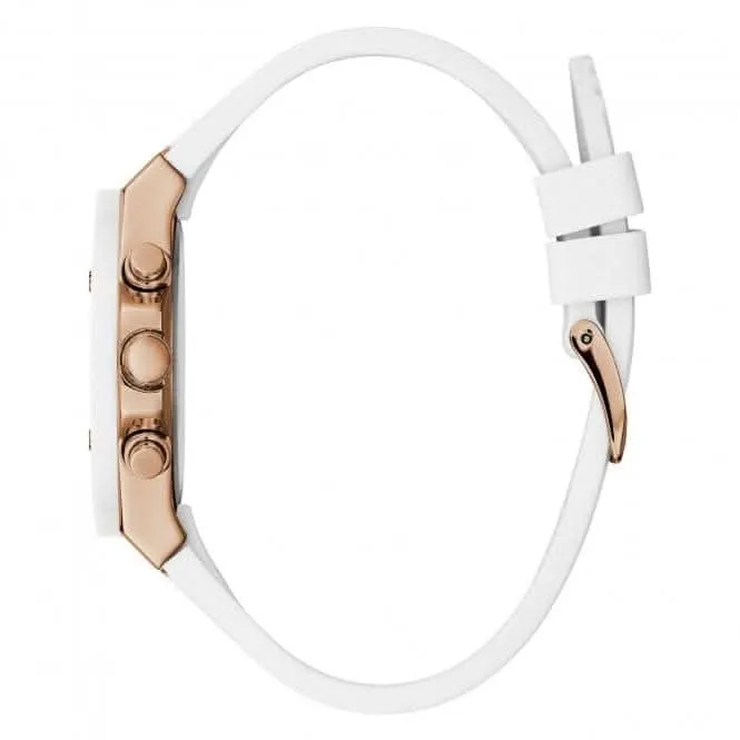 Guess Ladies Sport Stainless Steel White Watch GW0030L3