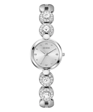 Guess Ladies Stardom Silver Tone Recycled Steel Watch GW0757L1